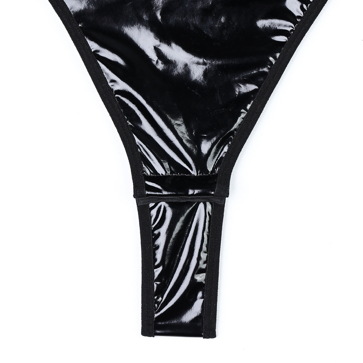 Lustrous Lace-Up Bodysuit