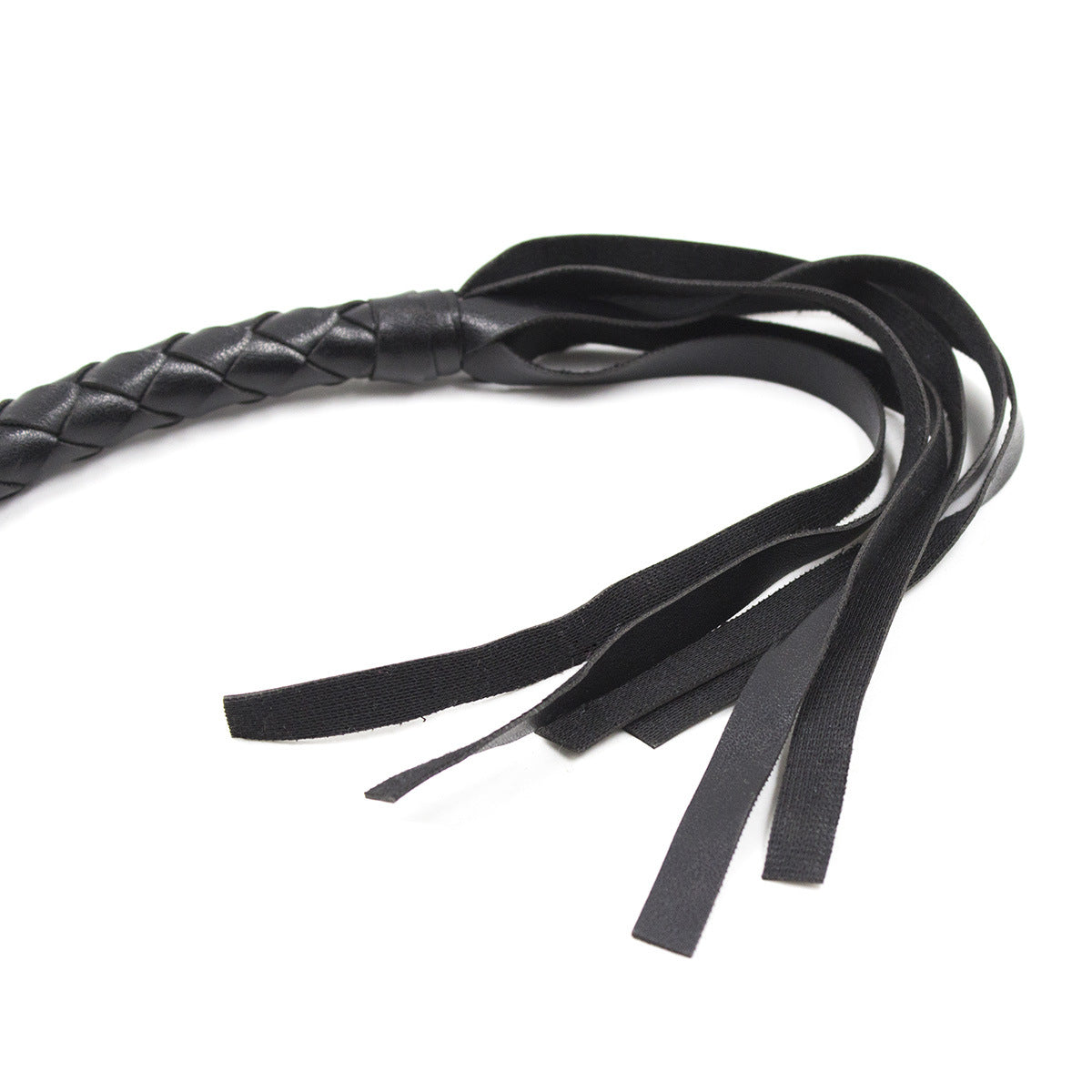 Braided Faux Leather Riding Whip