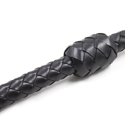 Braided Faux Leather Riding Whip