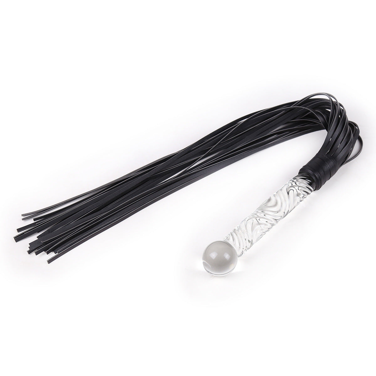 Crystal-Cut Faux Leather Whip