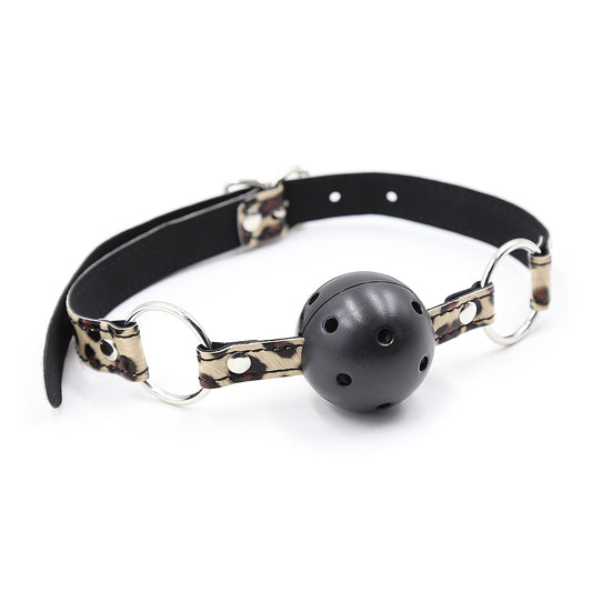 Leopard Print Adjustable Ball Gag