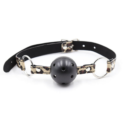 Leopard Print Adjustable Ball Gag