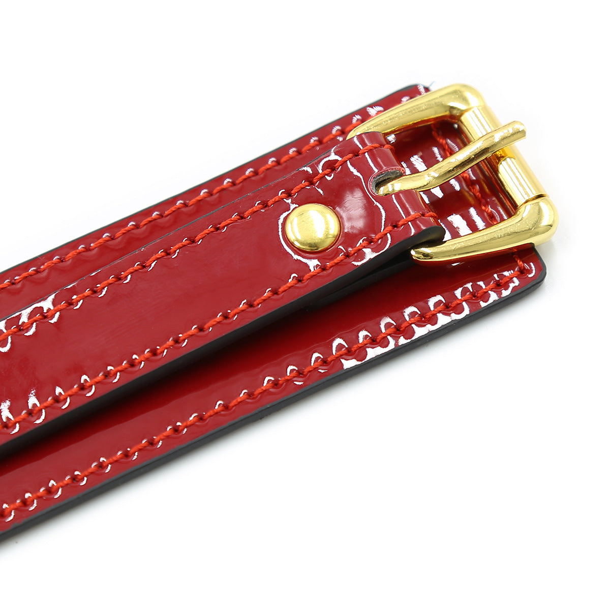 Luxury Red Patent Leather Cuff Bracelets