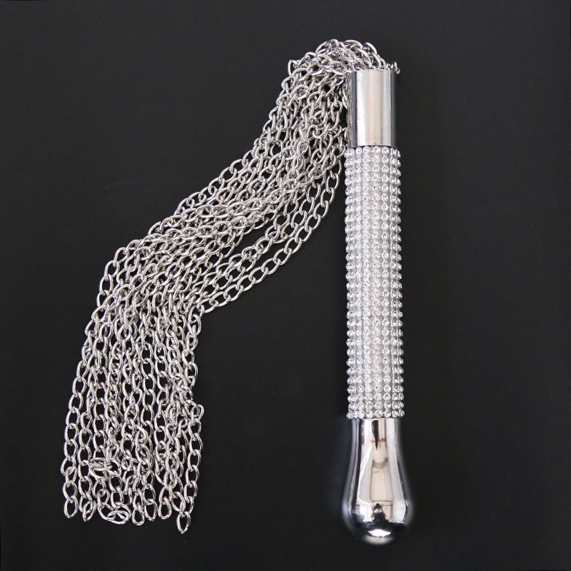 Rhinestone Adorned Chain Whip